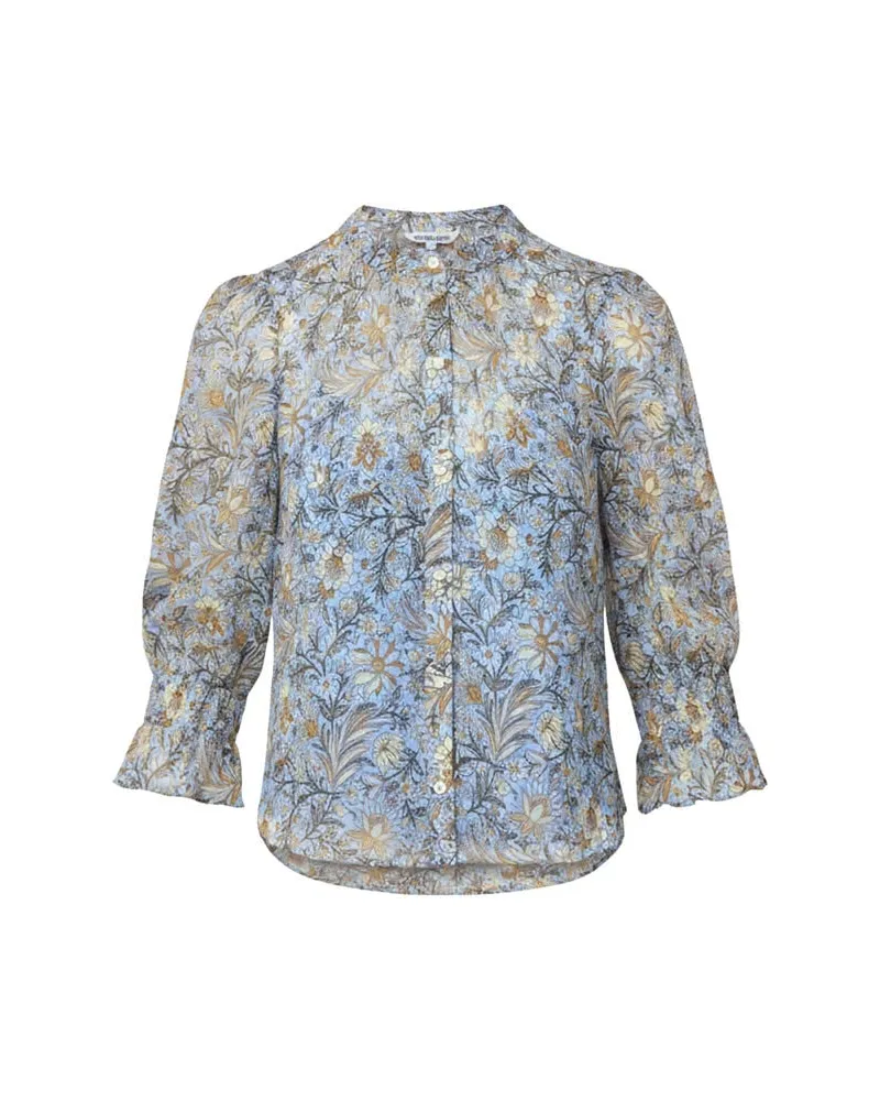 Veronica Beard Damen Bluse 3/4 SLEEVE ASHLYNN Blau