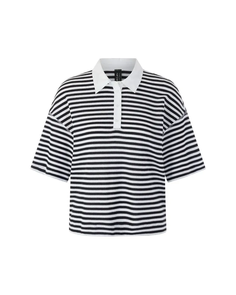 Marc Cain Damen Poloshirt aus Baumwolle Navy