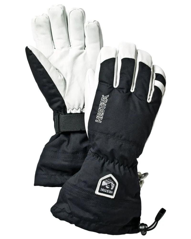 Hestra Herren Skihandschuhe Army Leather Heli 5 Schwarz