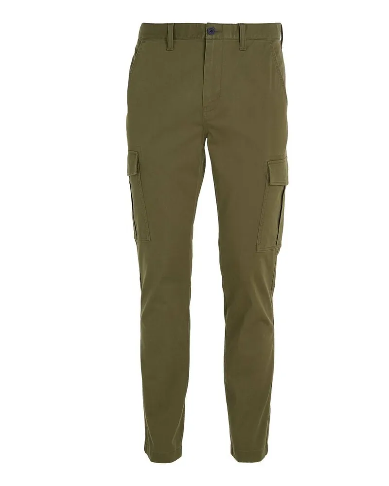 Tommy Hilfiger Herren Cargohose AUSTIN mit Bio-Baumwolle Slim Fit Grün