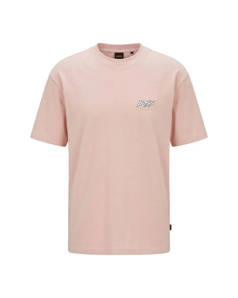 HUGO BOSS Herren T-Shirt TE_SURFWASH Pink