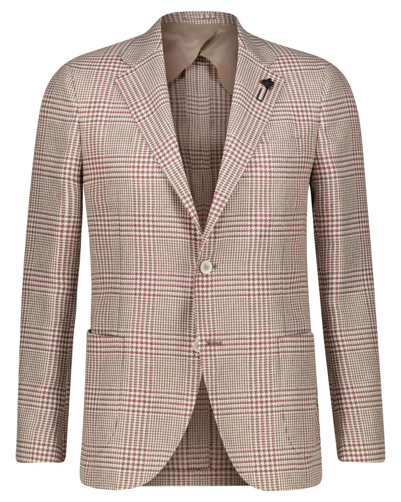 LARDINI Herren Sakko aus Wolle-Leinenmix Beige