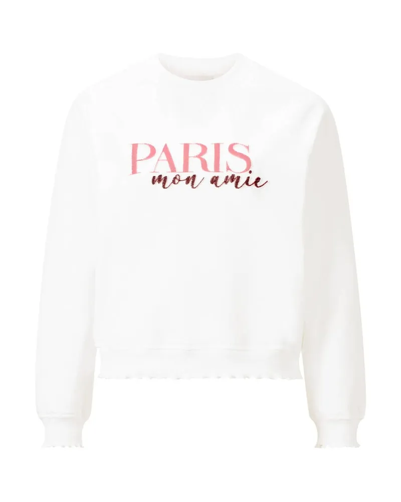 Rich&Royal Damen Sweater mit Print Offwhite
