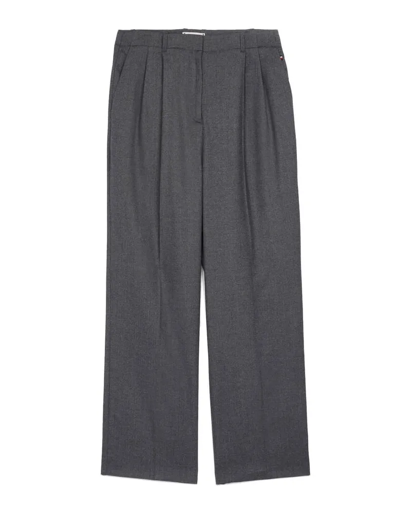 Tommy Hilfiger Damen Hose aus Wollmix Grau