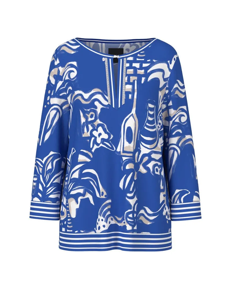 Marc Cain Damen Bluse aus Viskose Blau