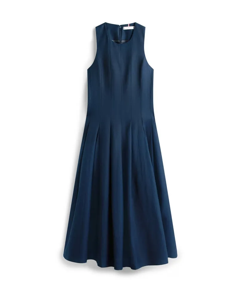 Tommy Hilfiger Damen Kleid aus Leinenmix Marine