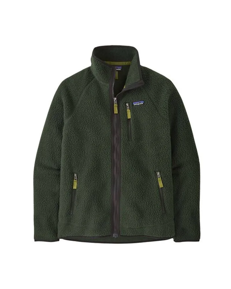 Patagonia Herren Fleecejacke RETRO PILE JACKET Dunkelgrün
