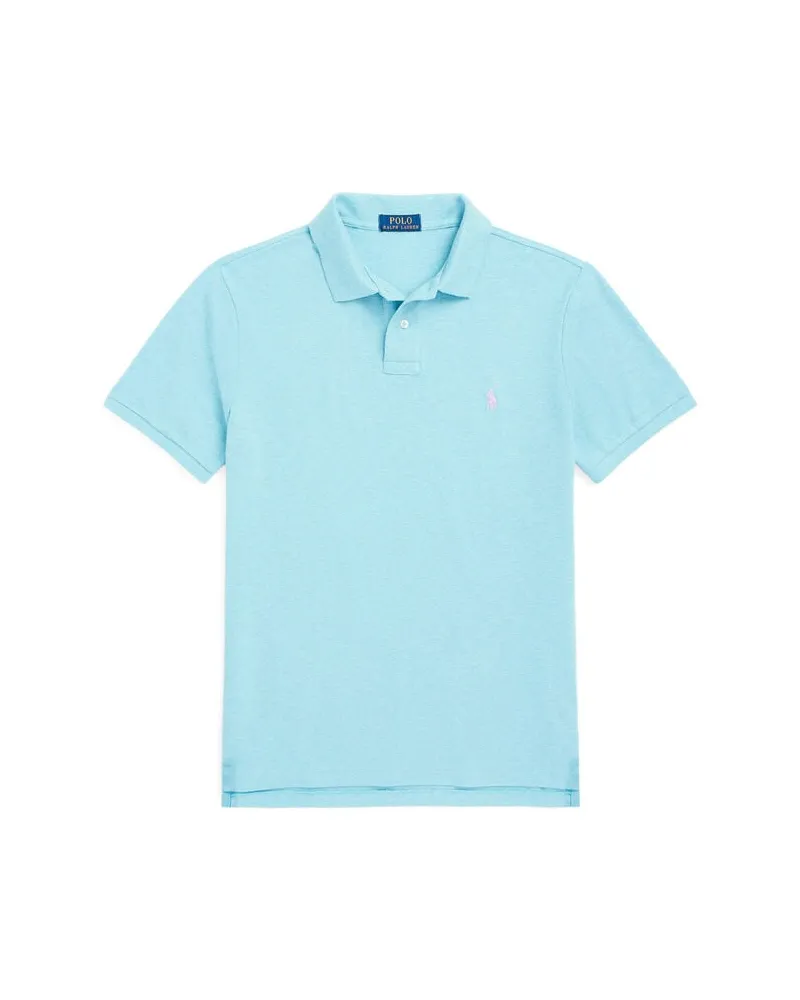 Ralph Lauren Herren Poloshirt Custom Slim Fit Kurzarm Türkis