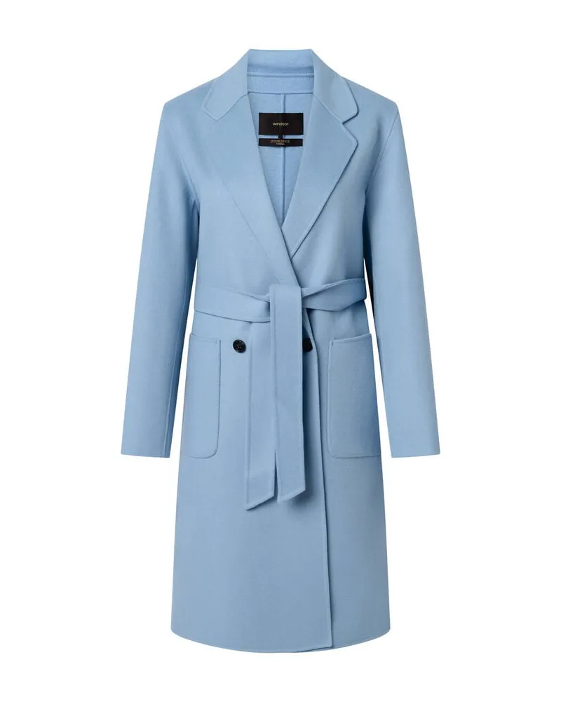 windsor. Damen Mantel aus Wolle Bleu