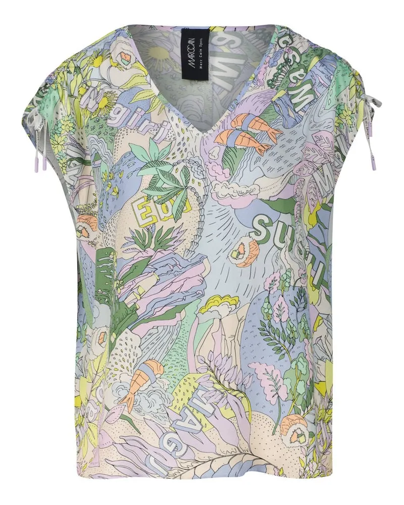 Marc Cain Damen Schlupfbluse SUSHI Relaxed Fit Lavendel