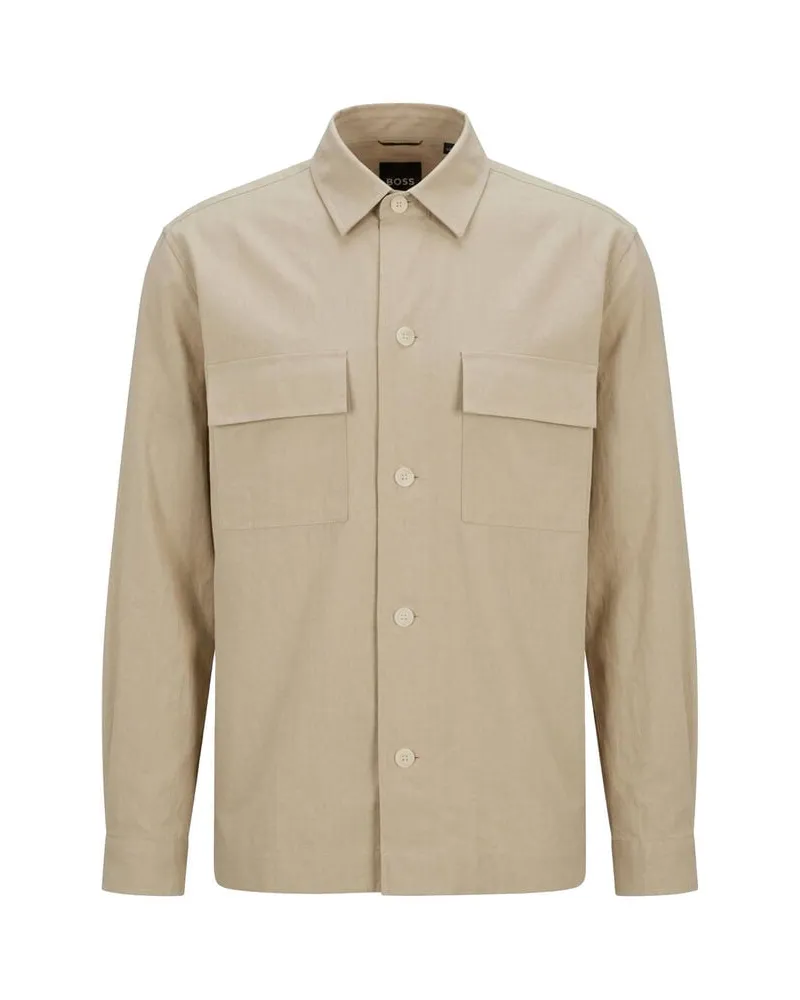 HUGO BOSS Herren Hemd P-CAI-K Beige