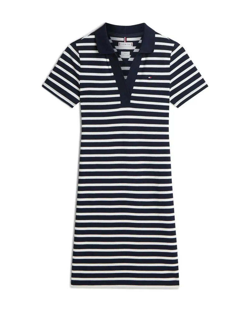 Tommy Hilfiger Damen Polokleid 1985 COLLECTION Slim Fit Blau