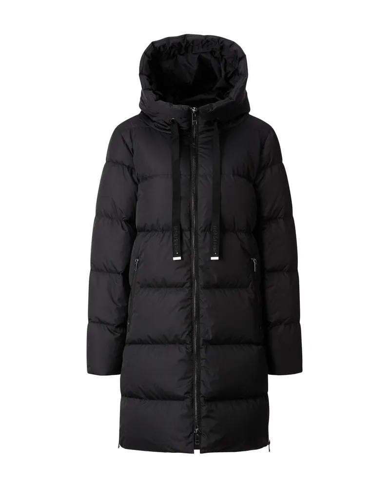Rich&Royal Damen Daunenmantel mit Kapuze BIG PUFFER Schwarz