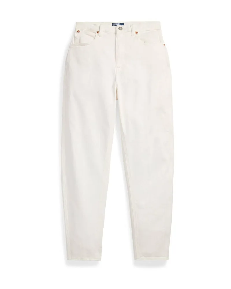 Ralph Lauren Damen Jeans Curved Tapered Weiss