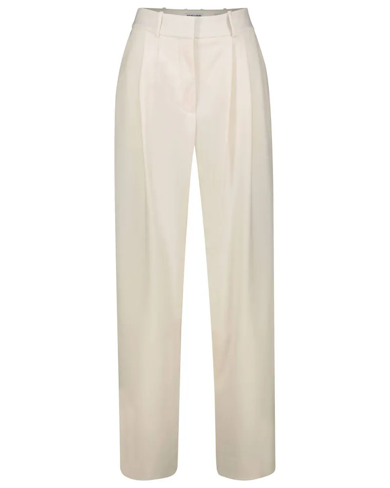 Veronica Beard Damen Bundfaltenhose LAGARDE Offwhite