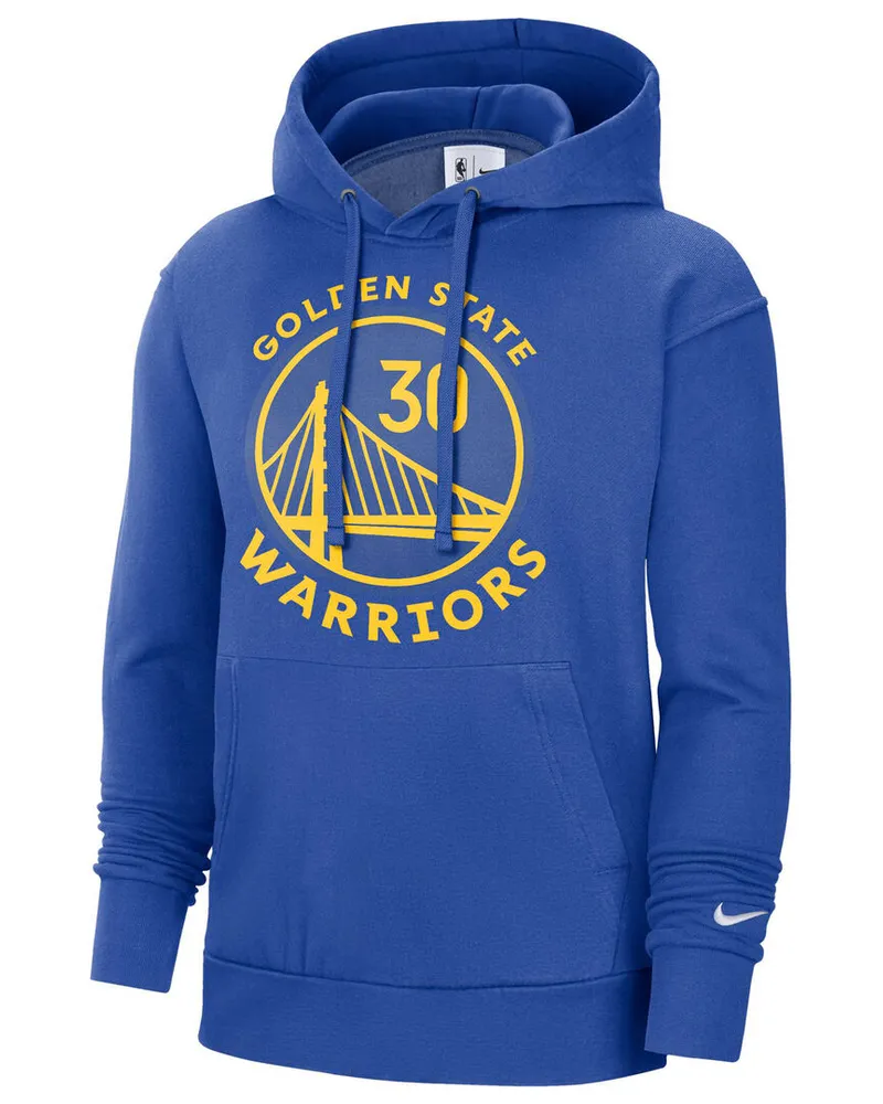Nike Herren Hoodie NBA Stephen Curry Golden State Warriors Essential Hoodie Blau