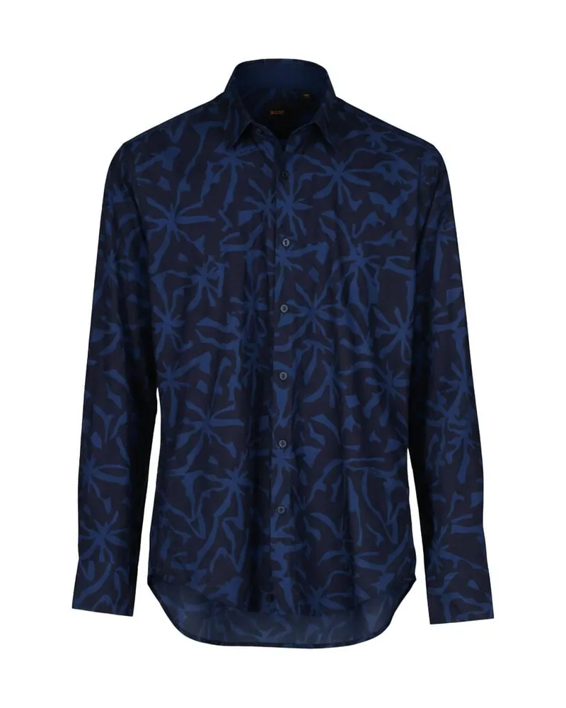 HUGO BOSS Herren Hemd RICOPLUS_M Blue