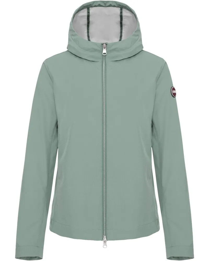 Colmar Damen Kapuzenjacke aus Softshell wasserabweisend Grün