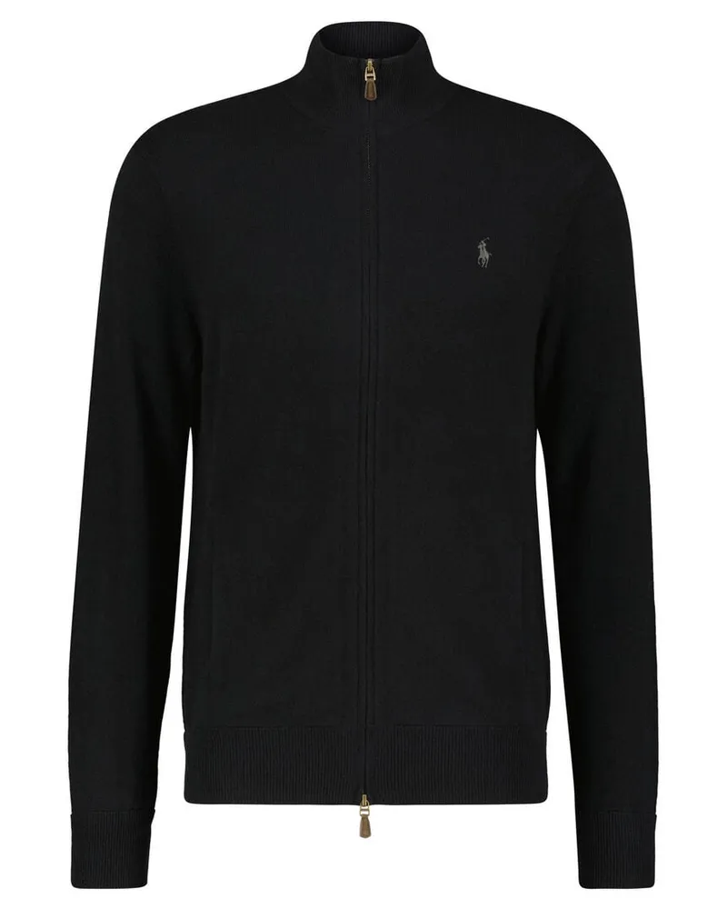 Ralph Lauren Herren Strickjacke aus Wolle Schwarz