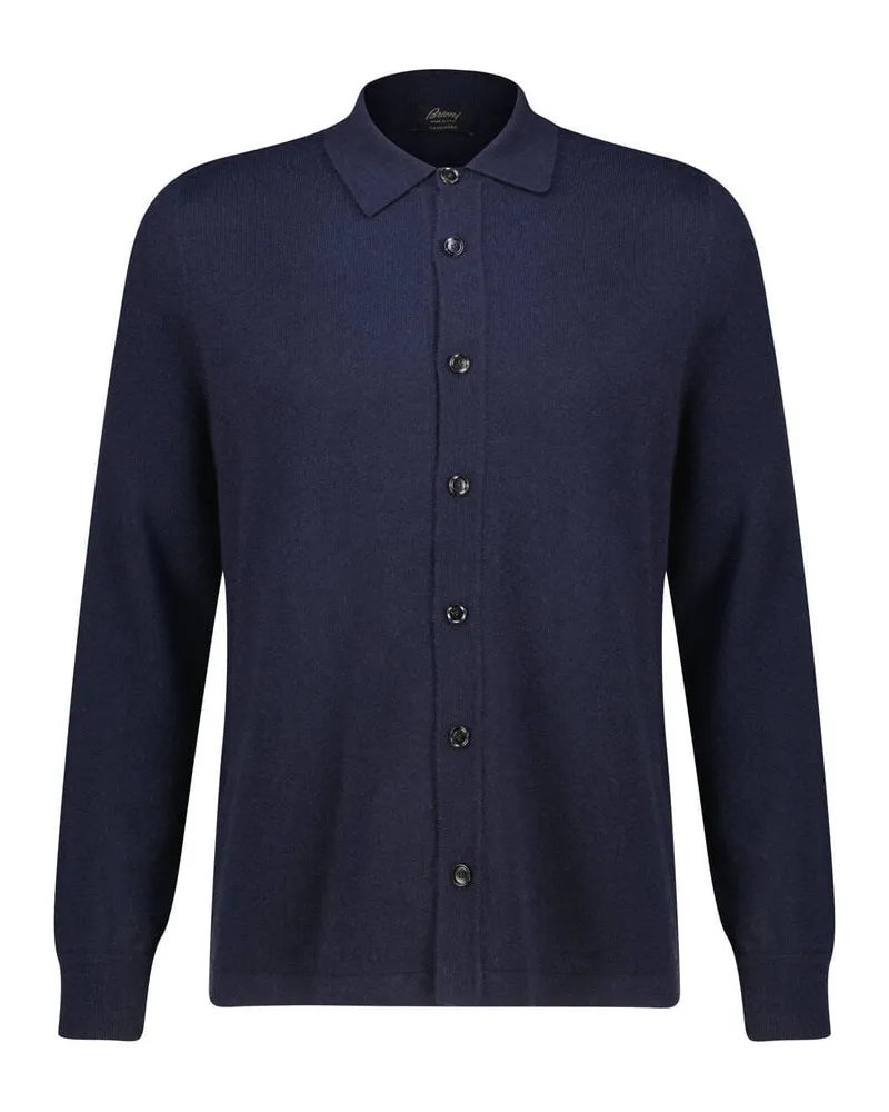 Brioni Herren Strickjacke aus Kaschmir Marine