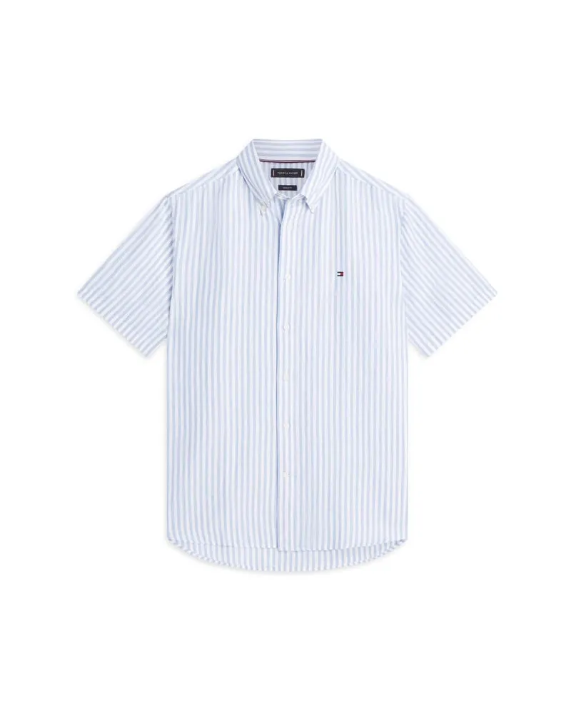 Tommy Hilfiger Herren Hemd aus Leinen Marine