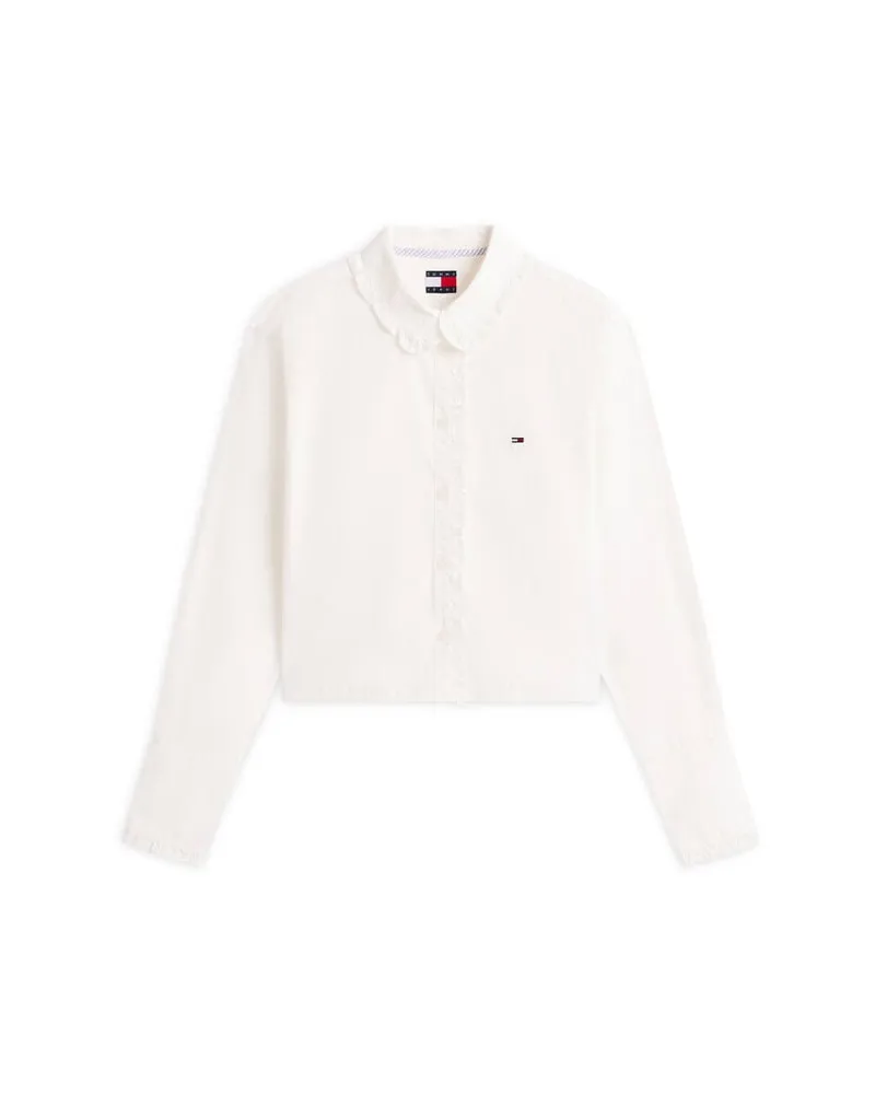 Tommy Hilfiger Damen Bluse aus Popeline Offwhite