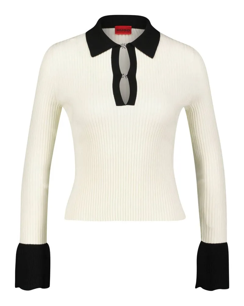 HUGO BOSS Damen Strickpullover SHARRO Weiss
