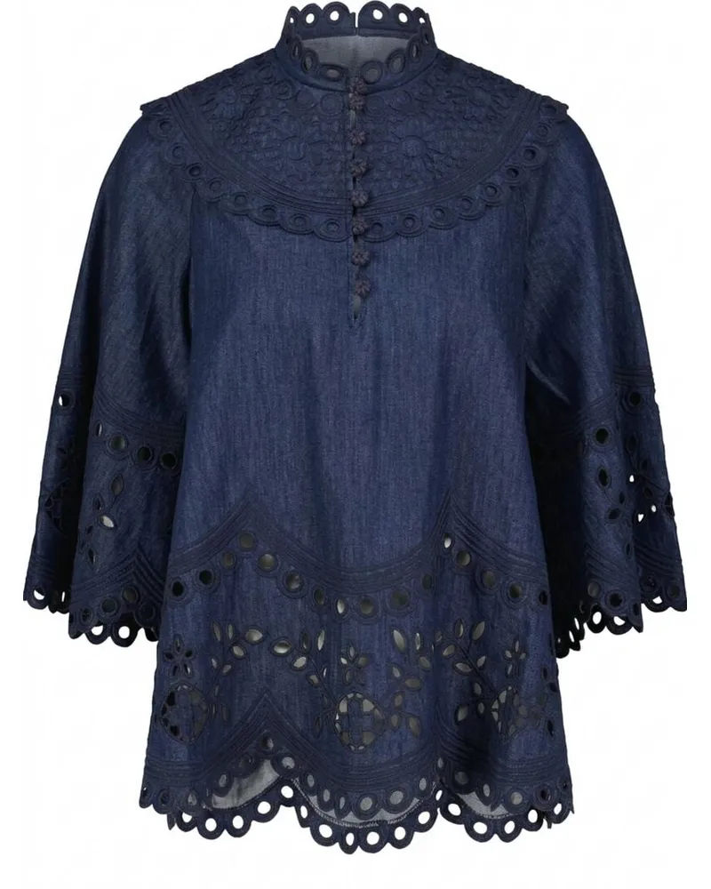 Zimmermann Damen Bluse MAHON Darkblue