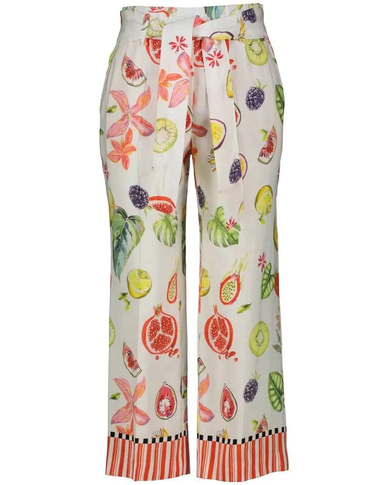 Marc Cain Damen Culotte mit Leinen WASHINGTON Rot