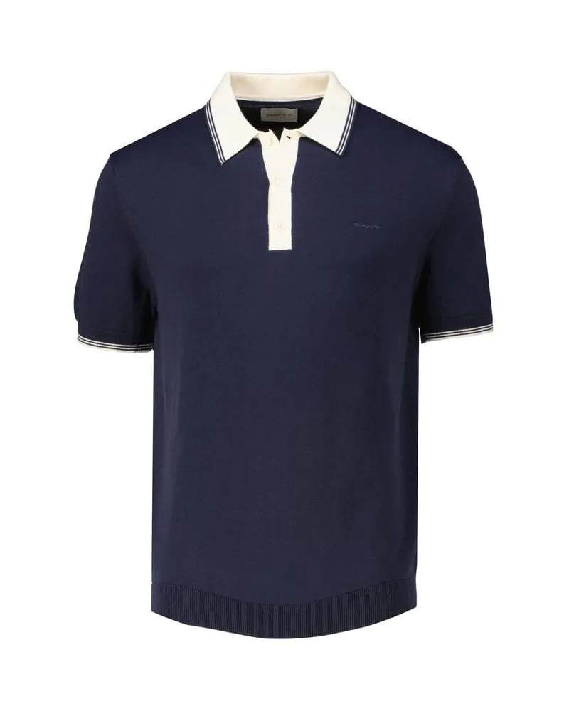 Gant Herren Poloshirt aus Modalmischung Marine
