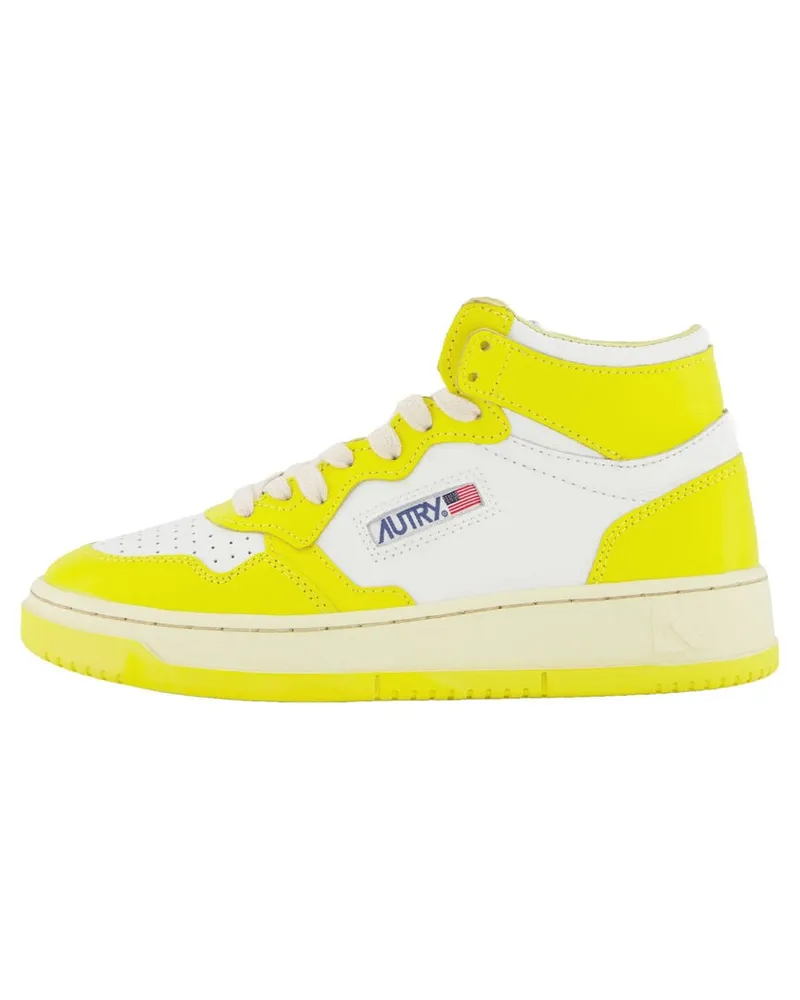 AUTRY Damen Sneaker MEDALIST MID LEAT/LEAT Gelb