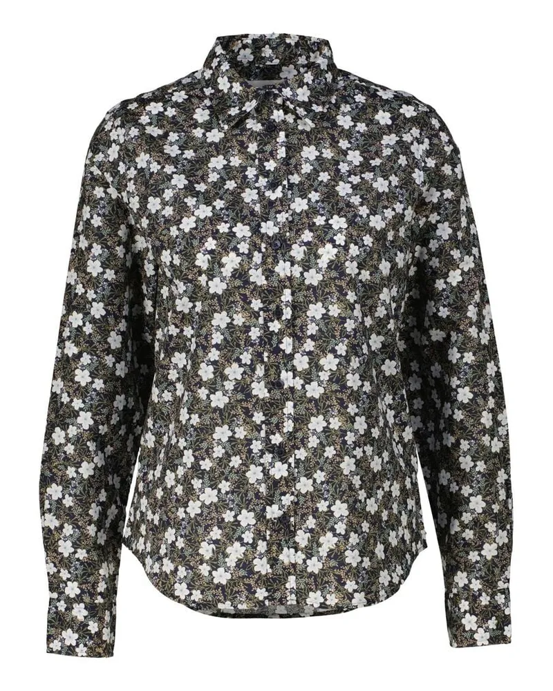 Gant Damen Hemdbluse FLORAL PRINT CTN VOILE SHIRT Regular Fit Marine