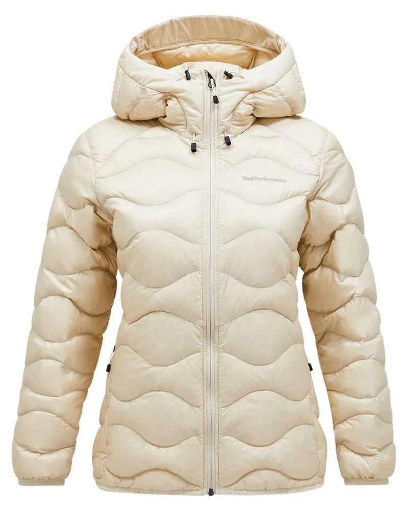 Peak Performance Damen Daunenjacke mit Kapuze W HELIUM DOWN HOOD JACKET Sand