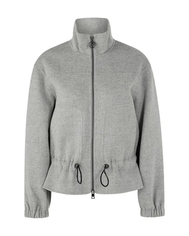 Marc Cain Damen Jacke aus Wollmischung Grau