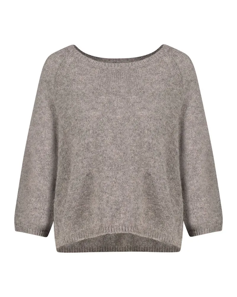 pure Damen Pullover mit Kaschmir Mocca