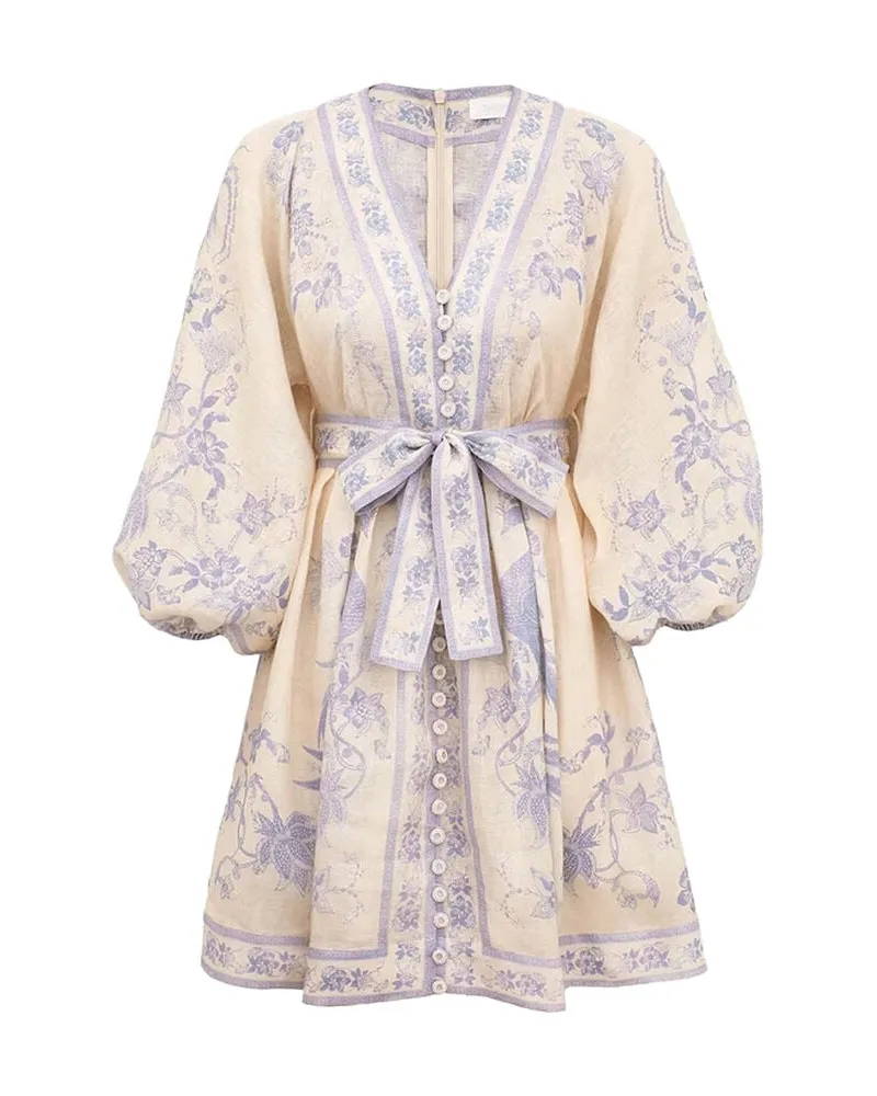 Zimmermann Damen Kleid INDRA PLUNGE Sand