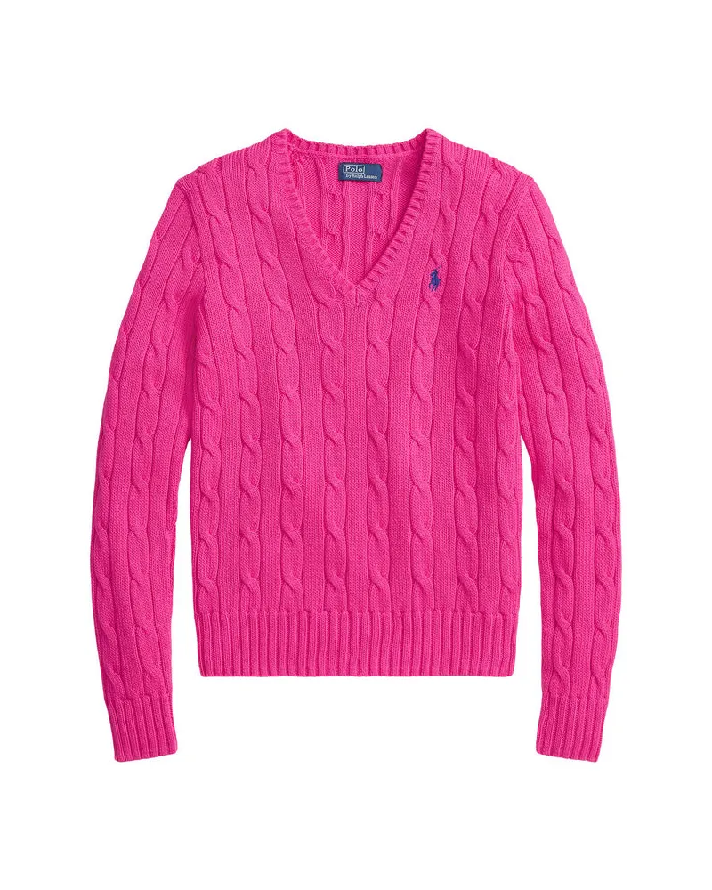 Ralph Lauren Damen Strickpullover aus Baumwolle Pink