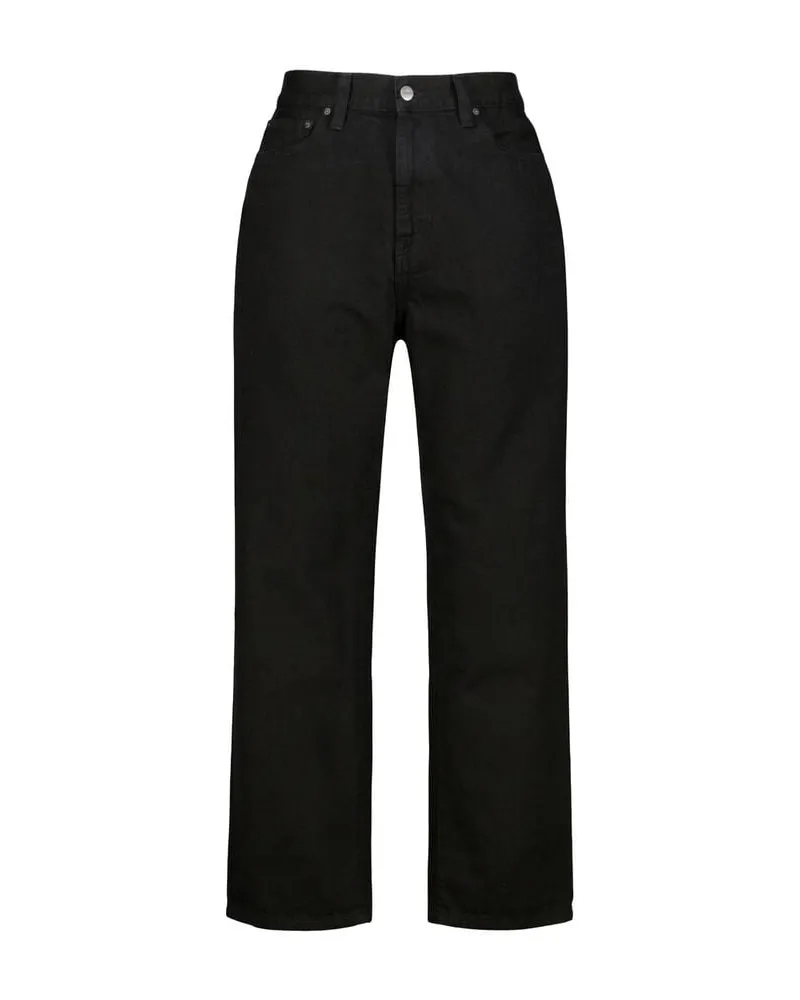 Carhartt WIP Herren Jeans AARON Regular Tapered Fit Black