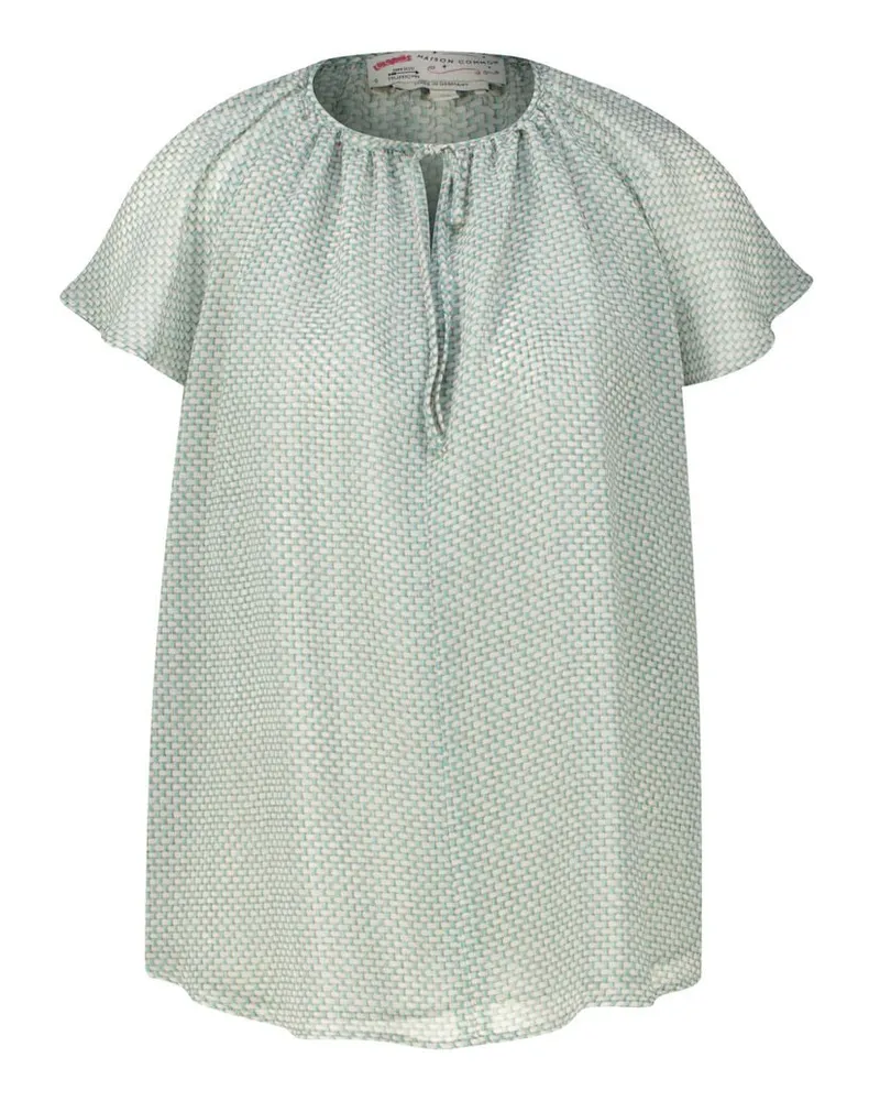 Maison Common Damen Bluse aus Seidengeorgette Mint