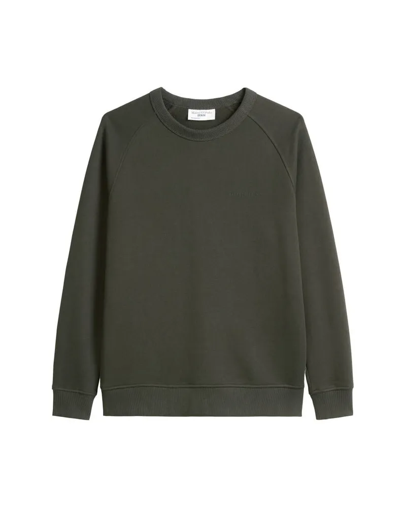 Marc O'Polo Herren Sweatshirt aus Baumwolle Oliv