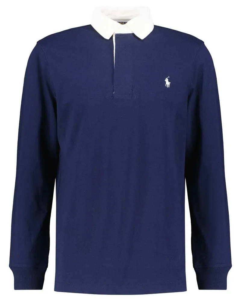 Ralph Lauren Herren Poloshirt Langarm Navy