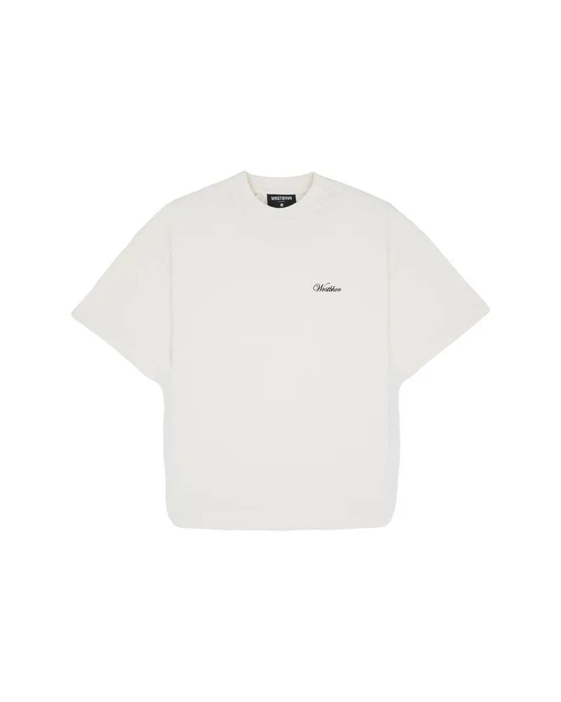 WRSTBHVR T-Shirt aus Baumwolle CLAYTON T-SHIRT Wide Fit Weiss