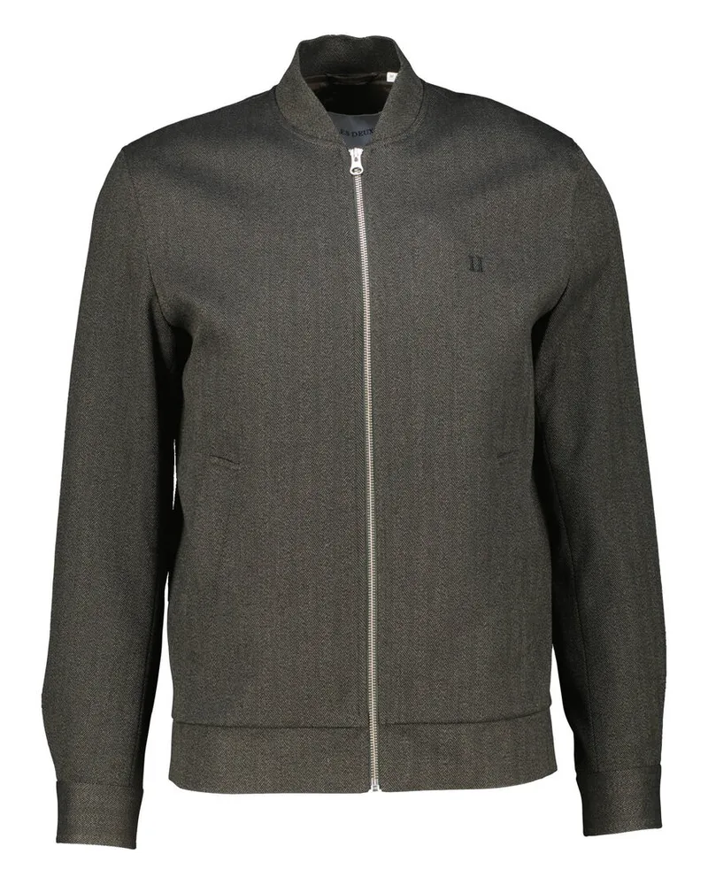 LES DEUX Herren Jacke COMO HERINGBONE BOMBER JACKET 2.0 Schwarz
