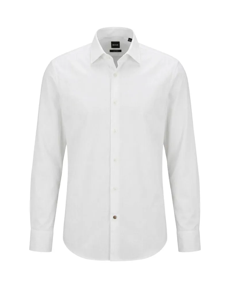 HUGO BOSS Herren Hemd H_JOE Weiss