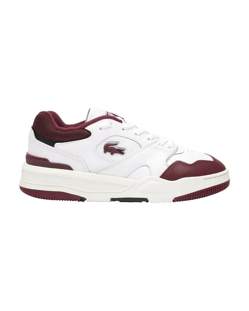 Lacoste Damen Sneaker LINESHOT LEATHER HEEL POP Weiss