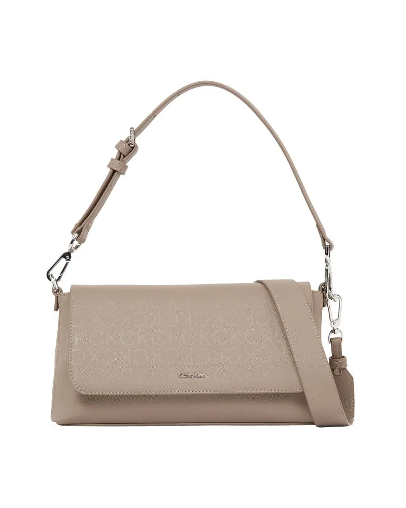 Calvin Klein Damen Schultertasche Taupe