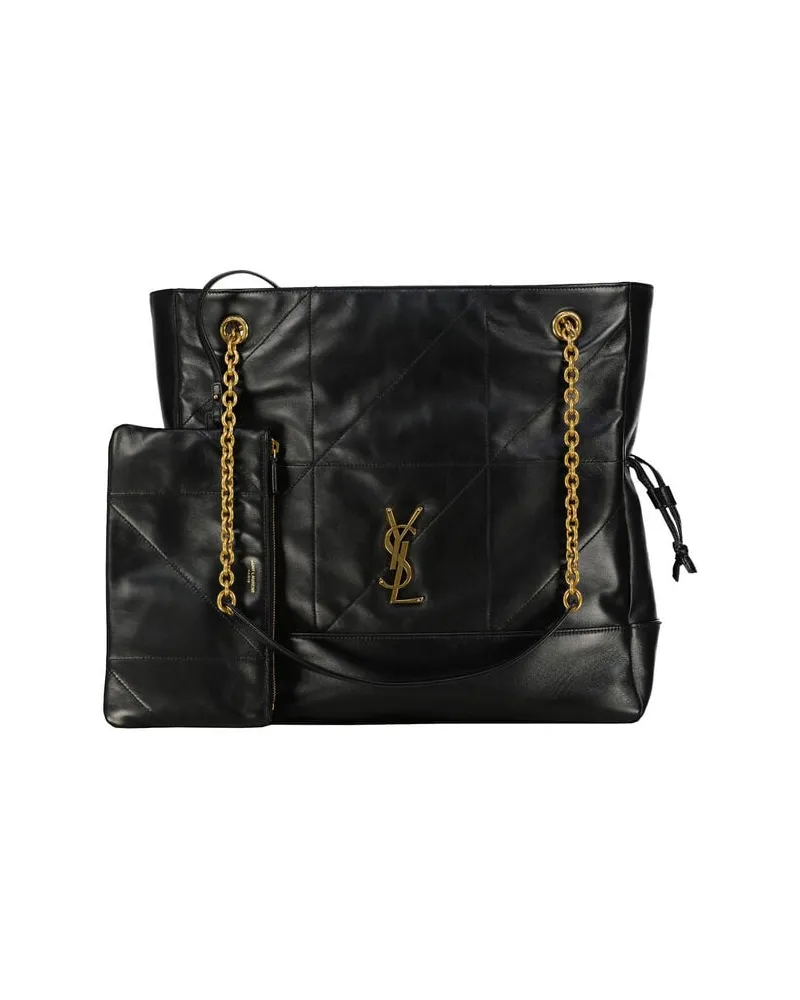 Saint Laurent Damen Shopper aus Leder JAMIE Schwarz