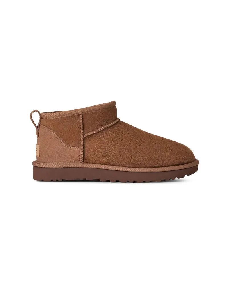 UGG Damen Boots "Classic Ultra Mini Braun