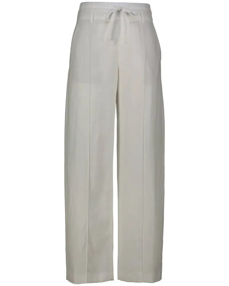 Vince Damen Hose mit Biesen Offwhite