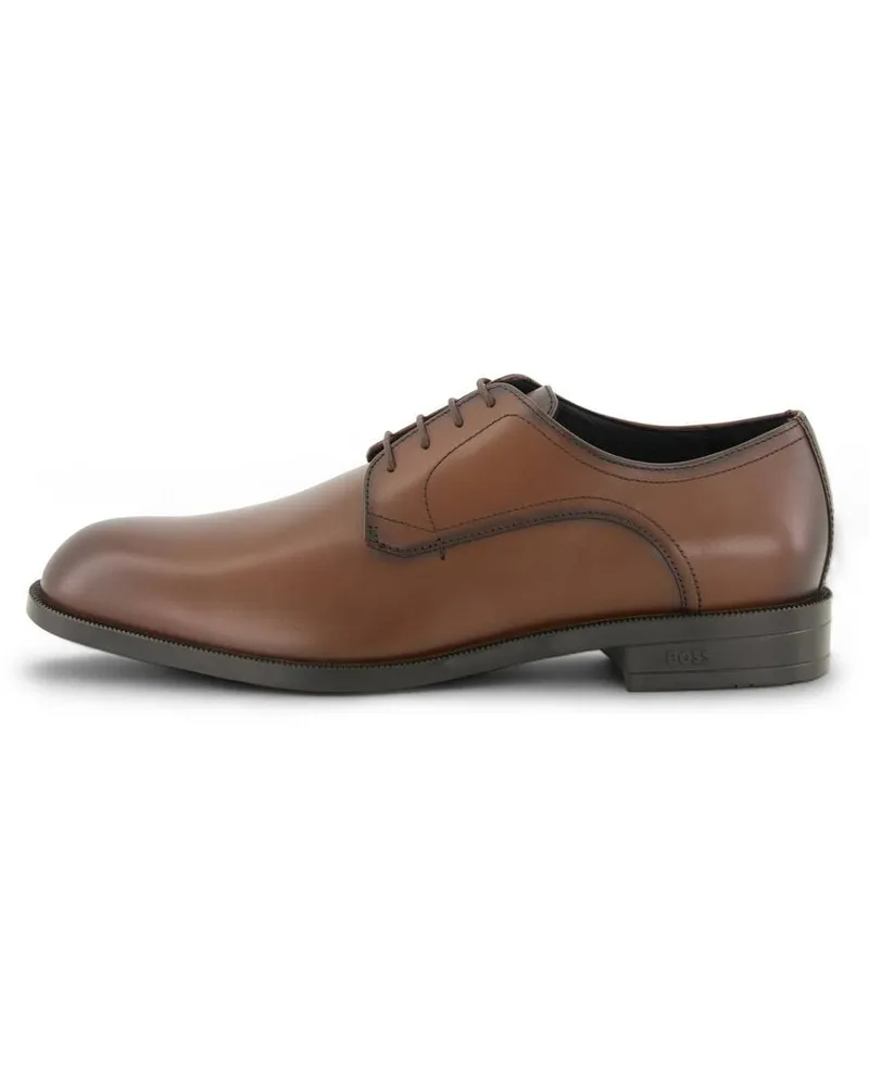 HUGO BOSS Herren Schnürschuhe aus Leder TAYIL Braun